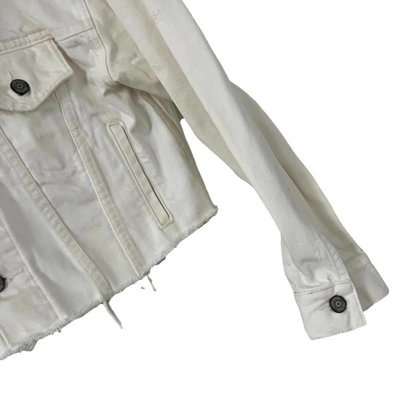 Boyish By Her Designed In Los Angeles Harvey White Denim Jacket  Size XS - Picture 5 of 8